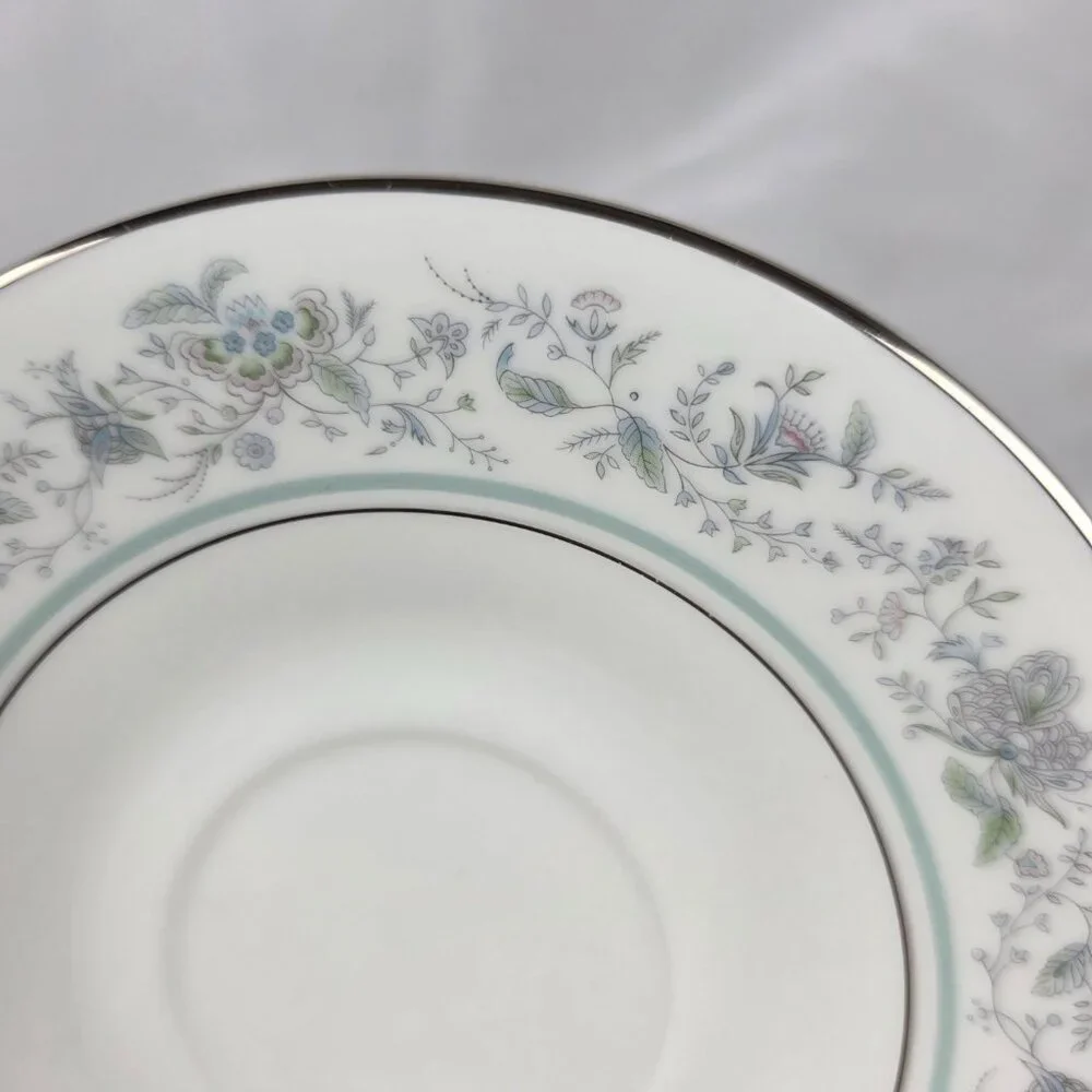 FOUR Oxford China Spring Bread Plates. The plates measure 6 3/8 inches and are w